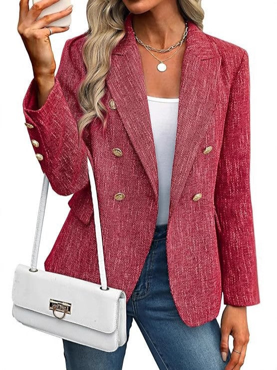 Damernas modiska blazer med dubbel knapprad Mirla-Eva Jonsson