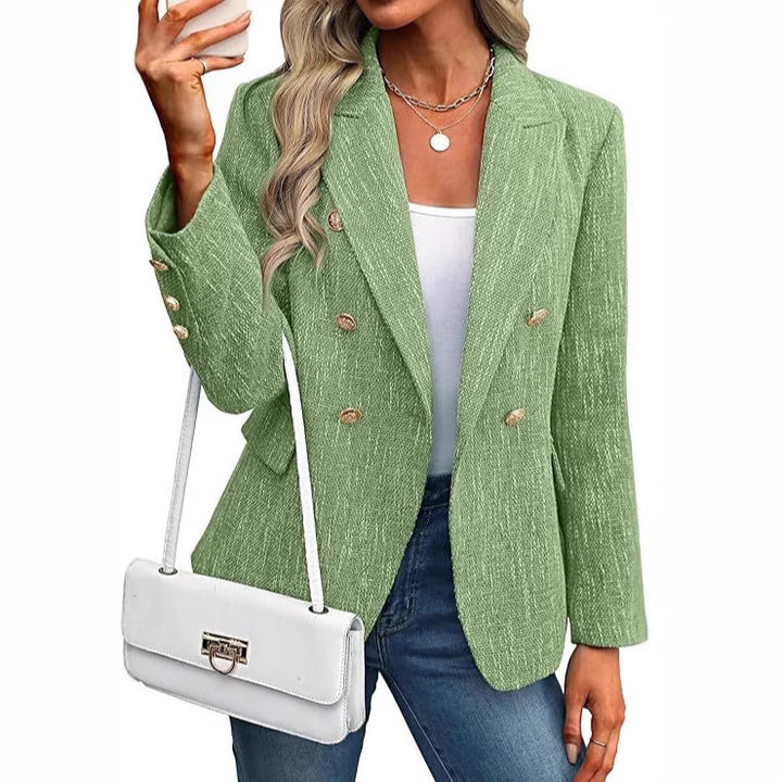 Damernas modiska blazer med dubbel knapprad Mirla-Eva Jonsson
