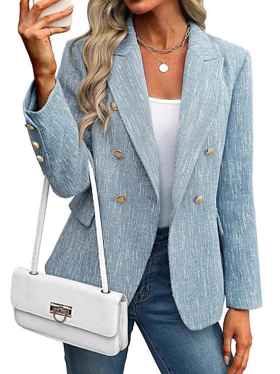 Damernas modiska blazer med dubbel knapprad Mirla-Eva Jonsson