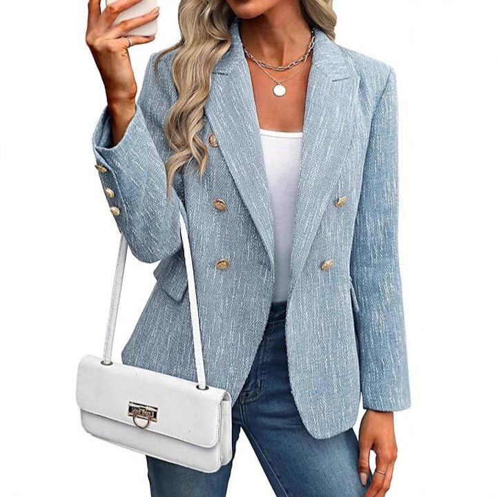 Damernas modiska blazer med dubbel knapprad Mirla-Eva Jonsson