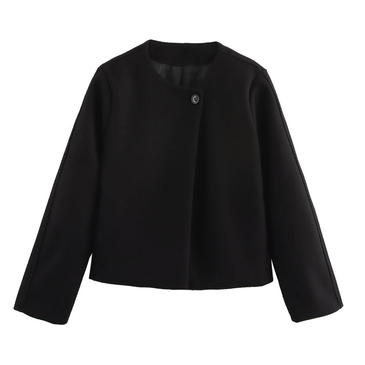 Damernas modiska kortjacka med minimalistisk design och elegant knappstängning Eva Jonsson-Eva Jonsson
