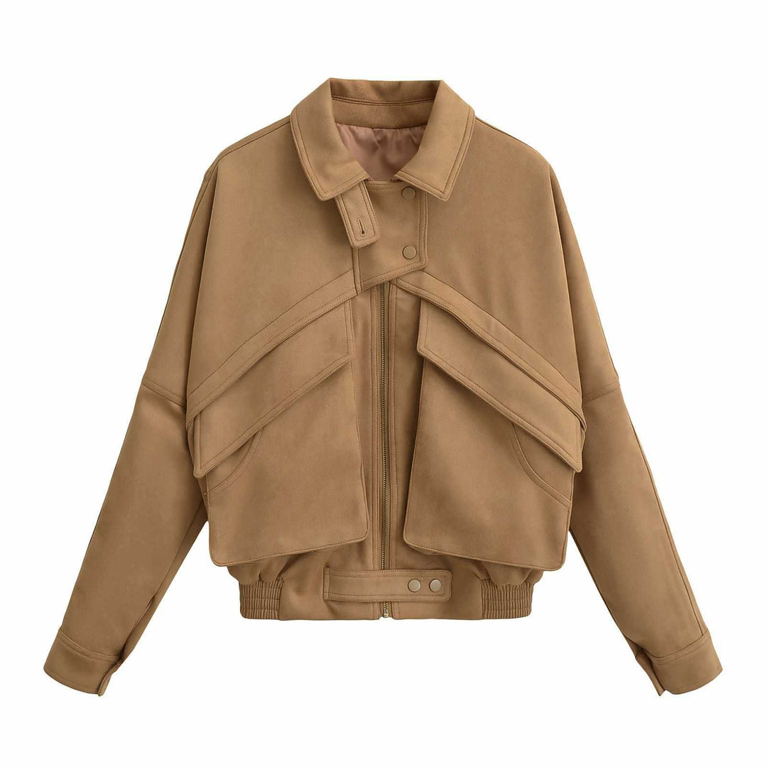 Damernas modiska oversized jacka med geometrisk skärning Mirla-Eva Jonsson