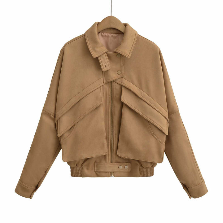 Damernas modiska oversized jacka med geometrisk skärning Mirla-Eva Jonsson