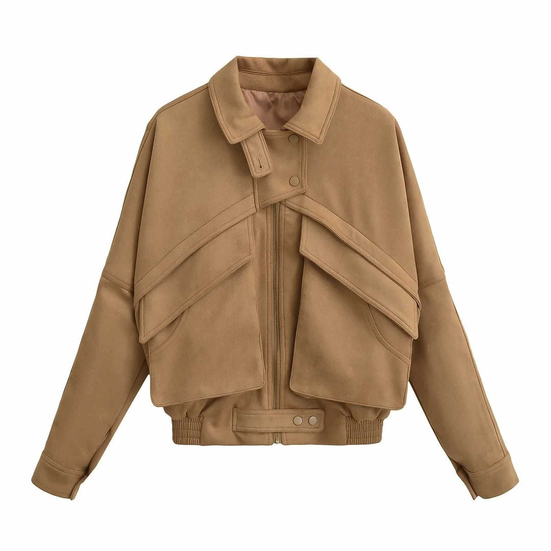 Damernas modiska oversized jacka med geometrisk skärning Mirla-Eva Jonsson