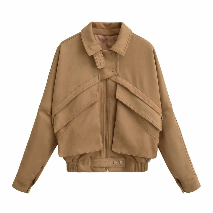 Damernas modiska oversized jacka med geometrisk skärning Mirla-Eva Jonsson