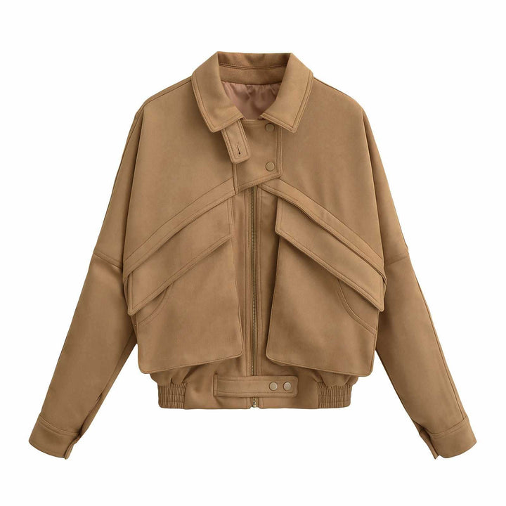 Damernas modiska oversized jacka med geometrisk skärning Mirla-Eva Jonsson