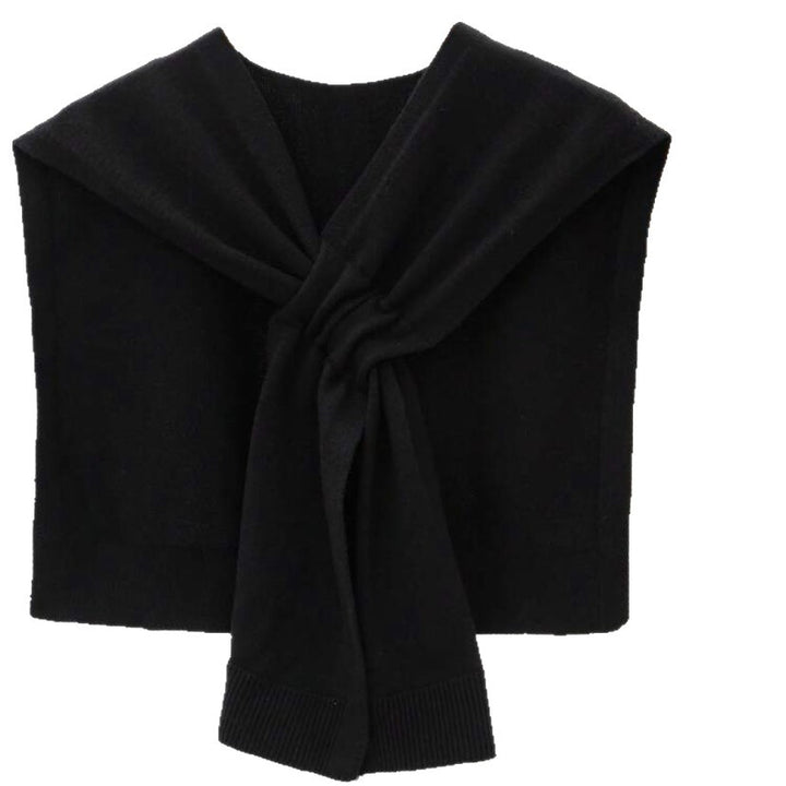 Damernas modiska stickad scarf med knutdetalj Eva Jonsson-Eva Jonsson