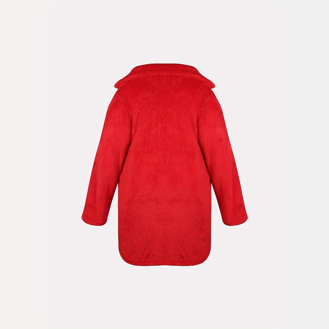 Damernas mysig kappa i högkvalitativ teddy-fleece Mirla-Eva Jonsson