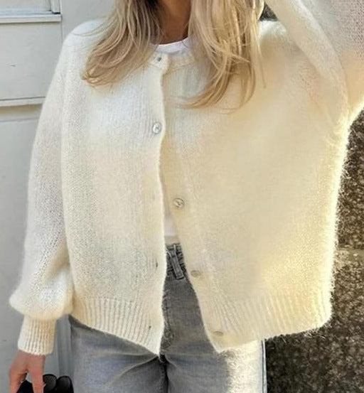 Damernas mysiga cardigan i mjuk mohair Mirla-Eva Jonsson