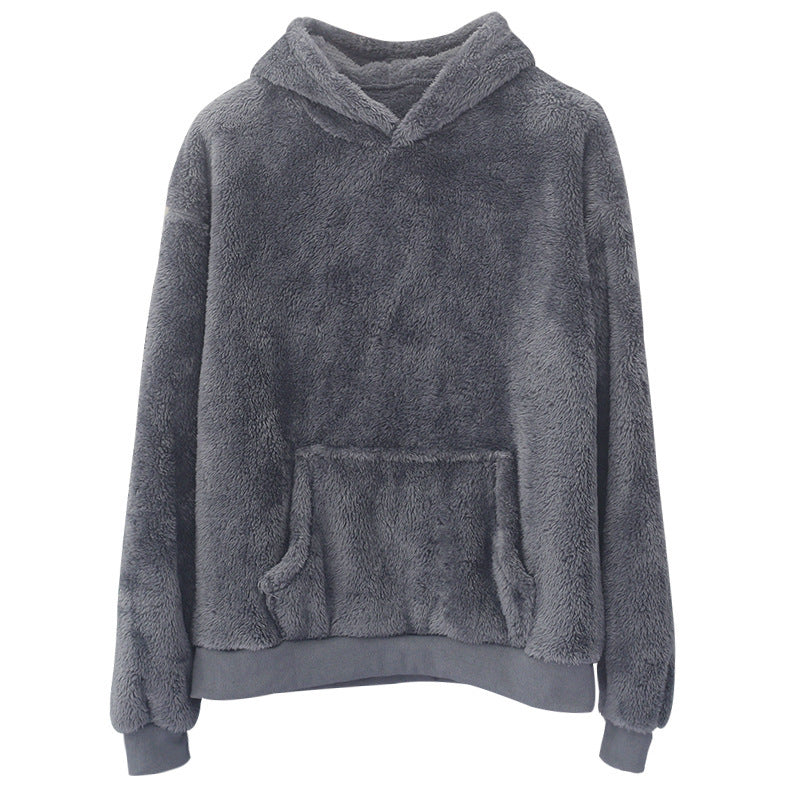 Damernas mysiga fleece-hoodie med praktiska fickor Mirla-Eva Jonsson