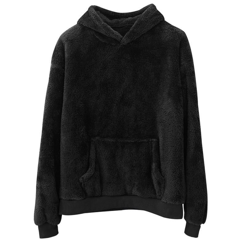 Damernas mysiga fleece-hoodie med praktiska fickor Mirla-Eva Jonsson