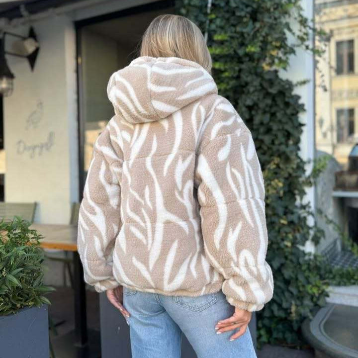 Damernas mysiga fleecejacka med oversized passform Mirla-Eva Jonsson