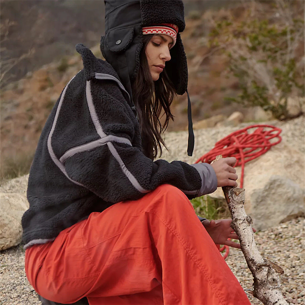 Damernas mysiga fleecejacka med vindskydd Eva Jonsson-Eva Jonsson