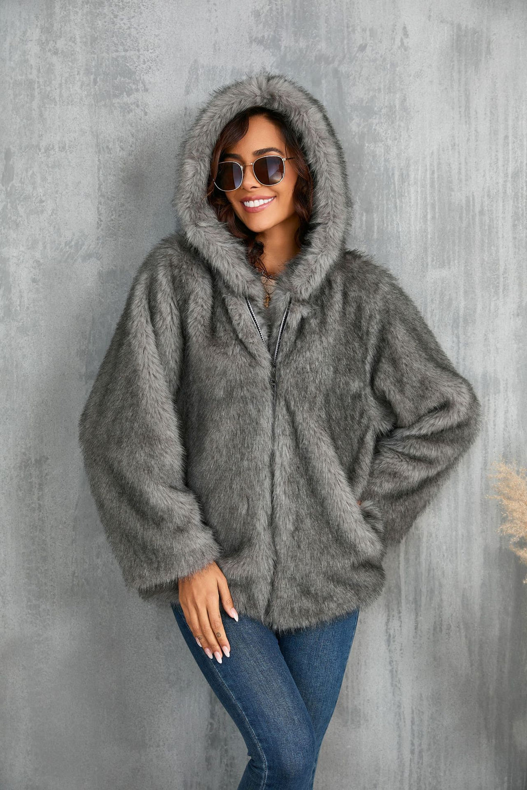 Damernas mysiga hoodiejacka Mirla-Eva Jonsson