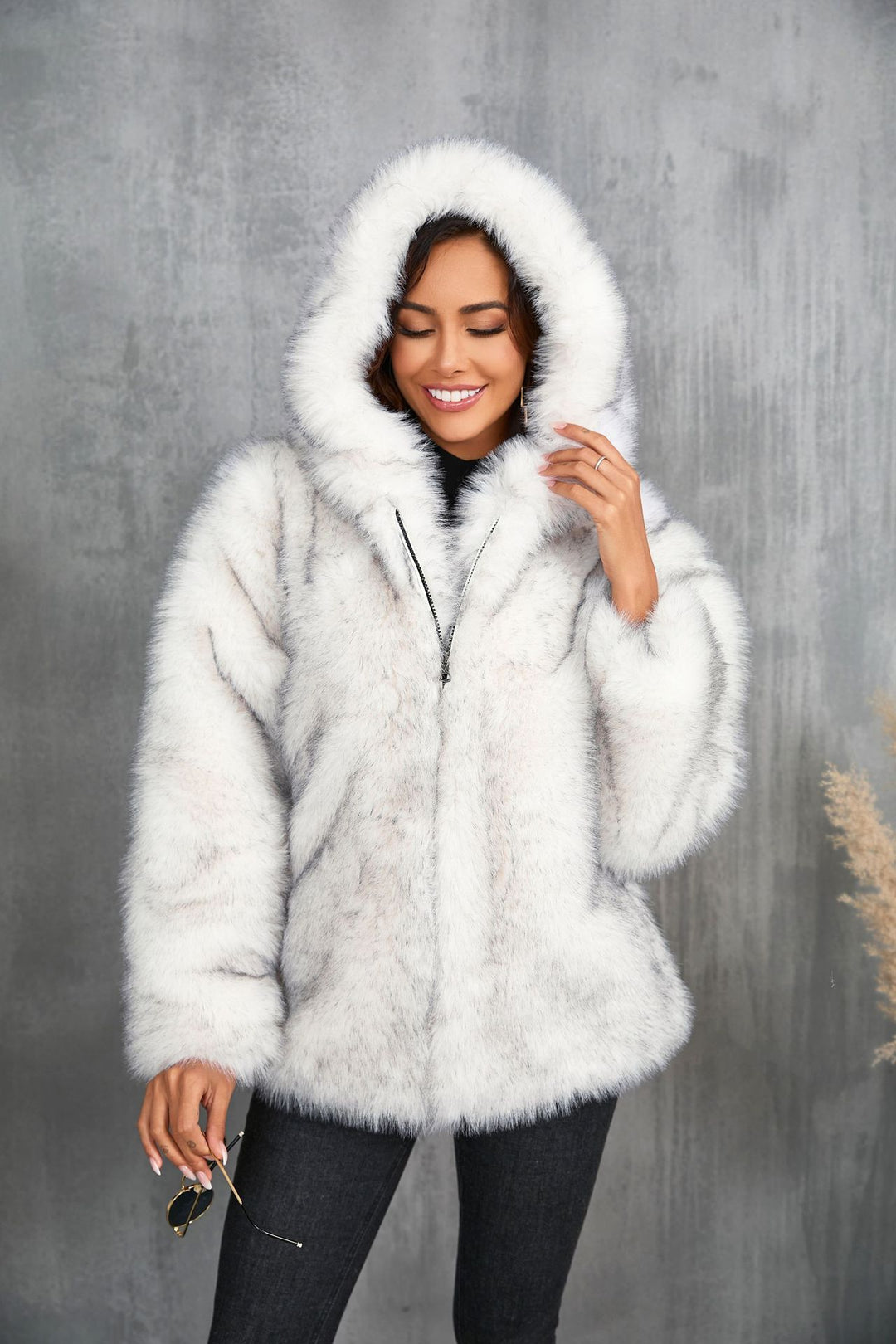 Damernas mysiga hoodiejacka Mirla-Eva Jonsson