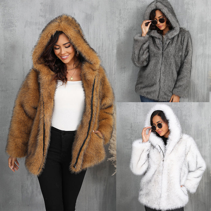 Damernas mysiga hoodiejacka Mirla-Eva Jonsson