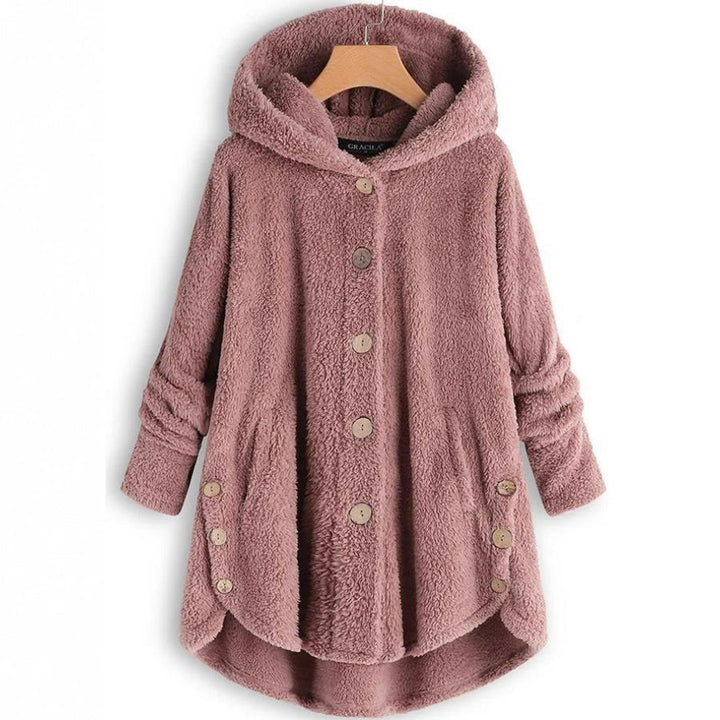 Damernas mysiga oversized fleecejacka Mirla-Eva Jonsson