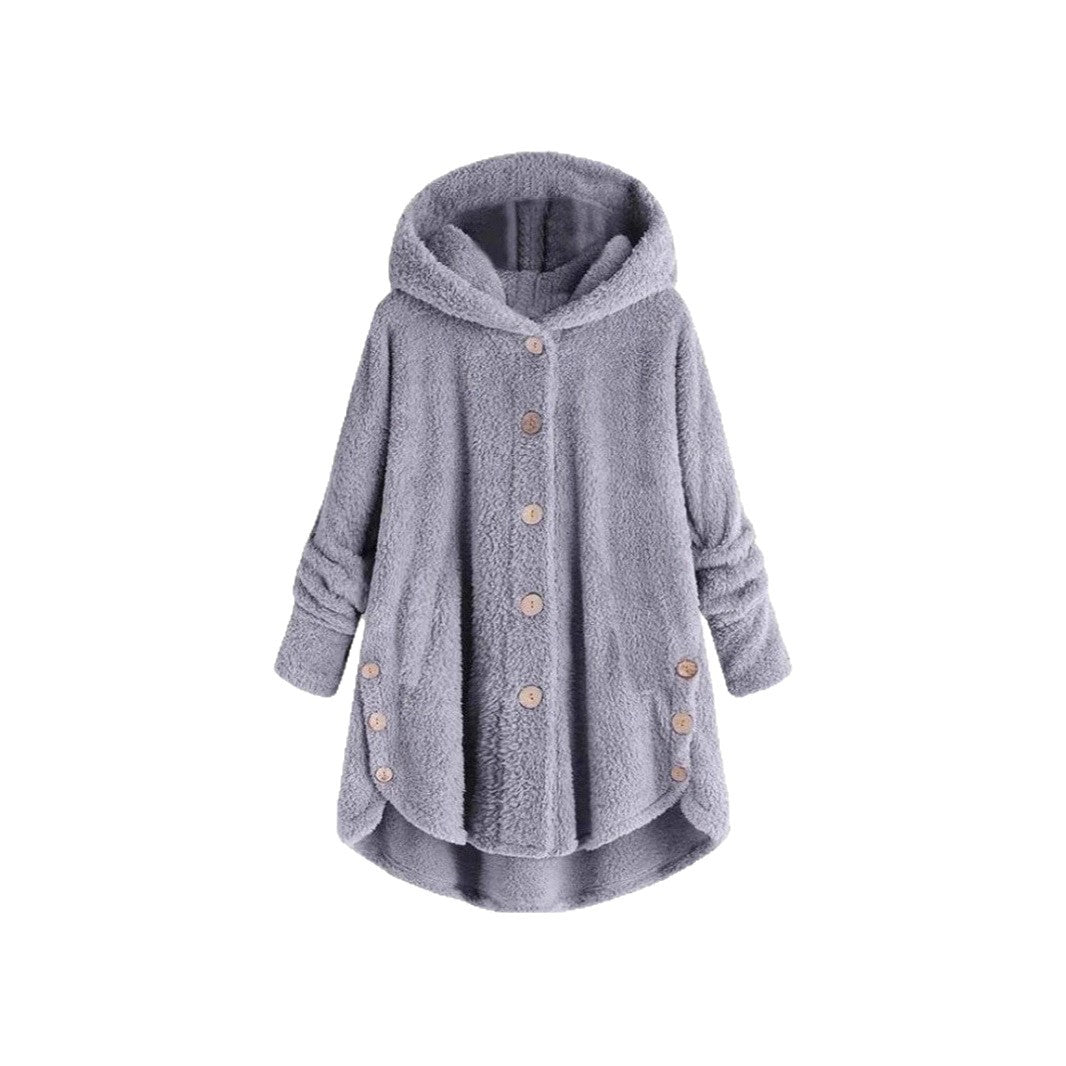 Damernas mysiga oversized fleecejacka Mirla-Eva Jonsson
