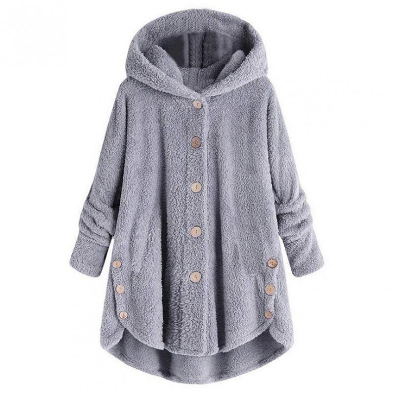 Damernas mysiga oversized fleecejacka Mirla-Eva Jonsson