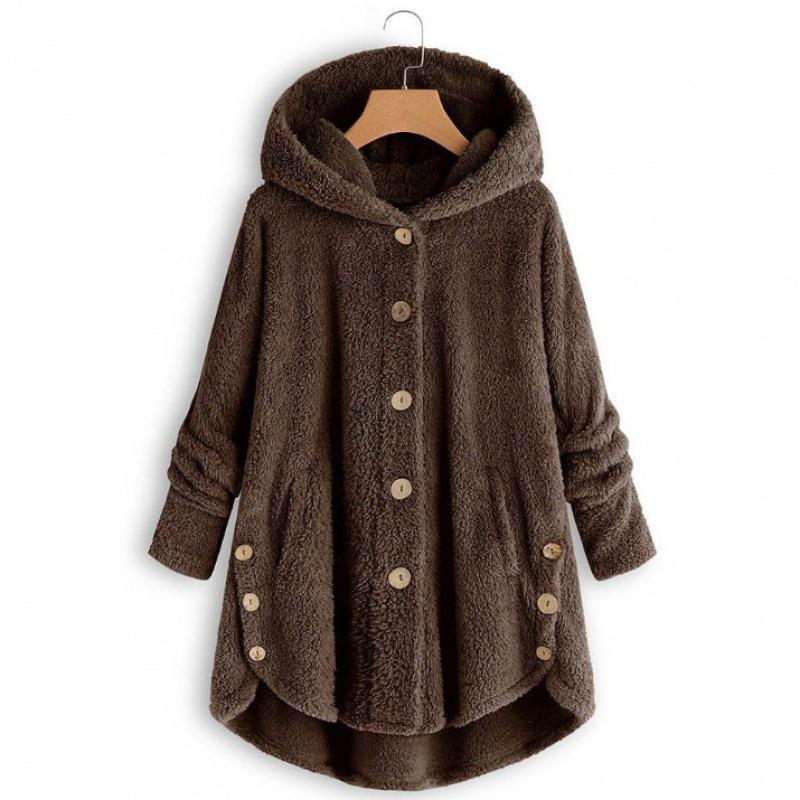 Damernas mysiga oversized fleecejacka Mirla-Eva Jonsson