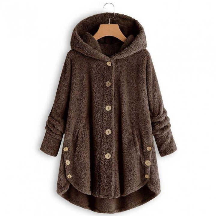 Damernas mysiga oversized fleecejacka Mirla-Eva Jonsson