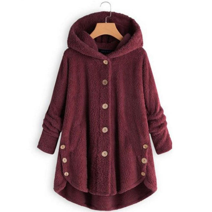 Damernas mysiga oversized fleecejacka Mirla-Eva Jonsson