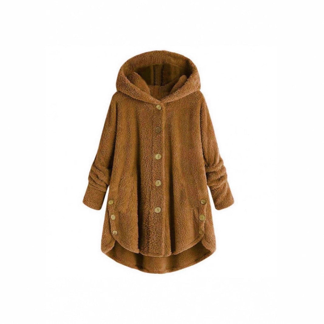 Damernas mysiga oversized fleecejacka Mirla-Eva Jonsson