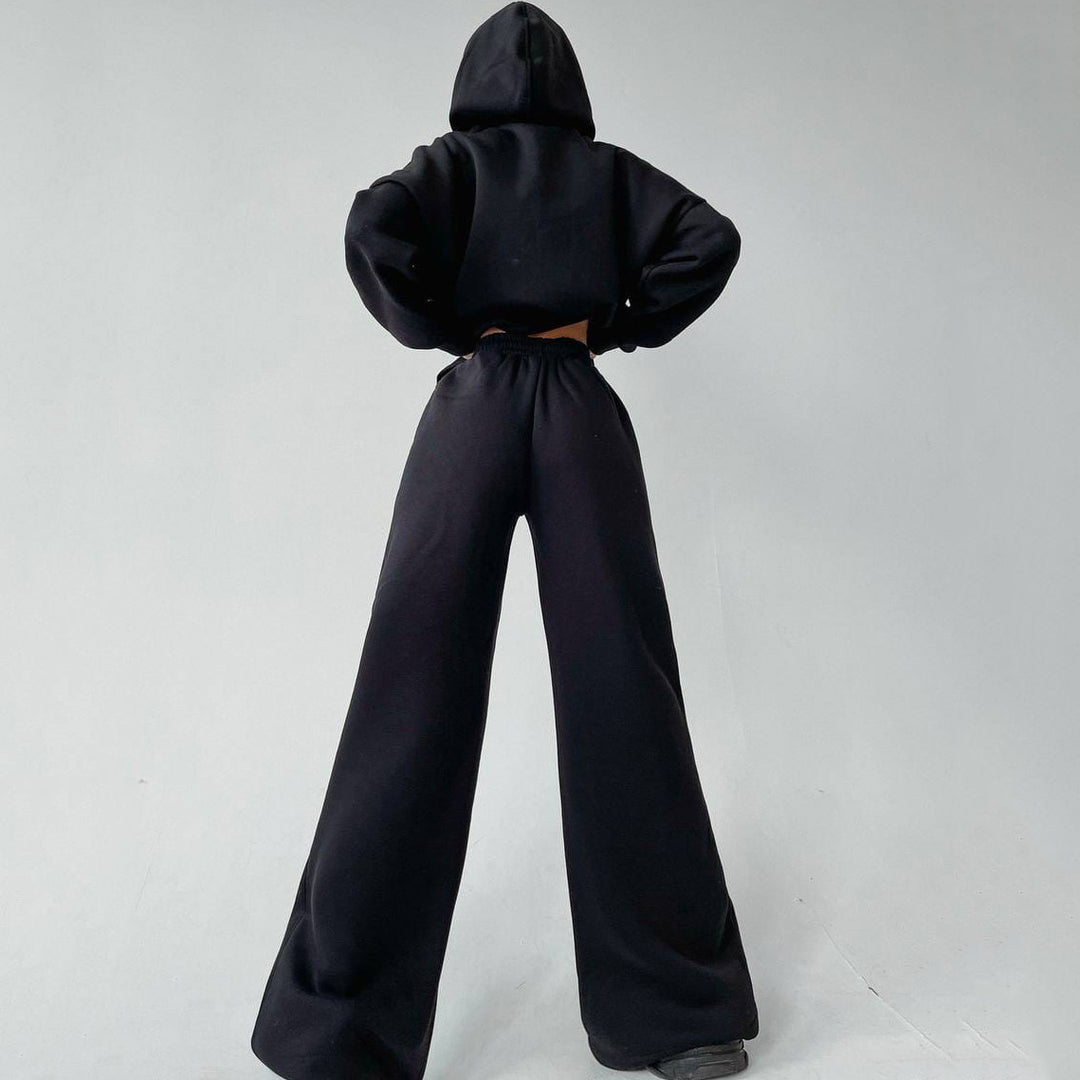 Damernas mysiga oversized hoodie och vida joggingbyxor set Mirla-Eva Jonsson