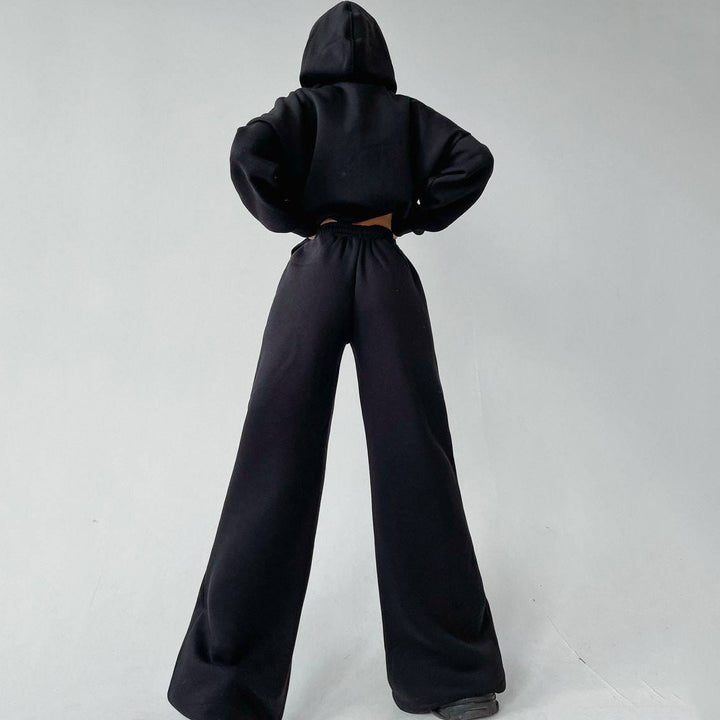 Damernas mysiga oversized hoodie och vida joggingbyxor set Mirla-Eva Jonsson