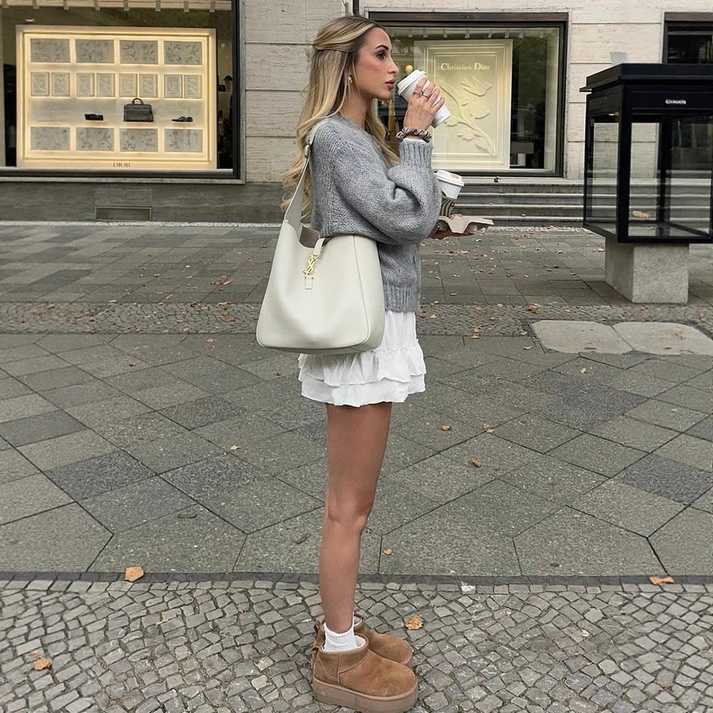 Damernas mysiga stickad cardigan Mirla-Eva Jonsson