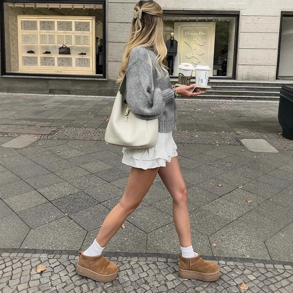 Damernas mysiga stickad cardigan Mirla-Eva Jonsson