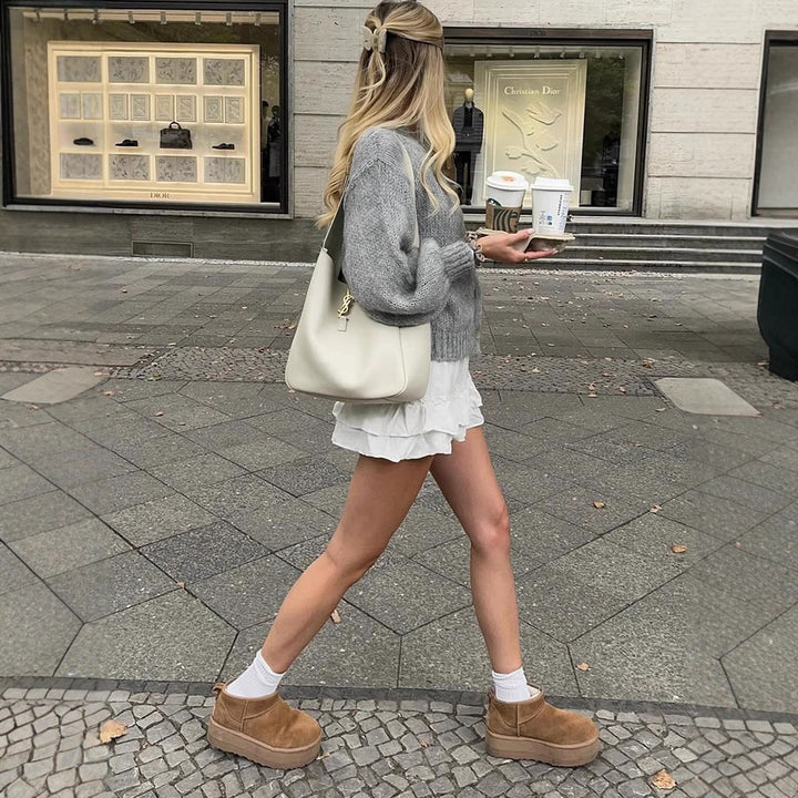 Damernas mysiga stickad cardigan Mirla-Eva Jonsson