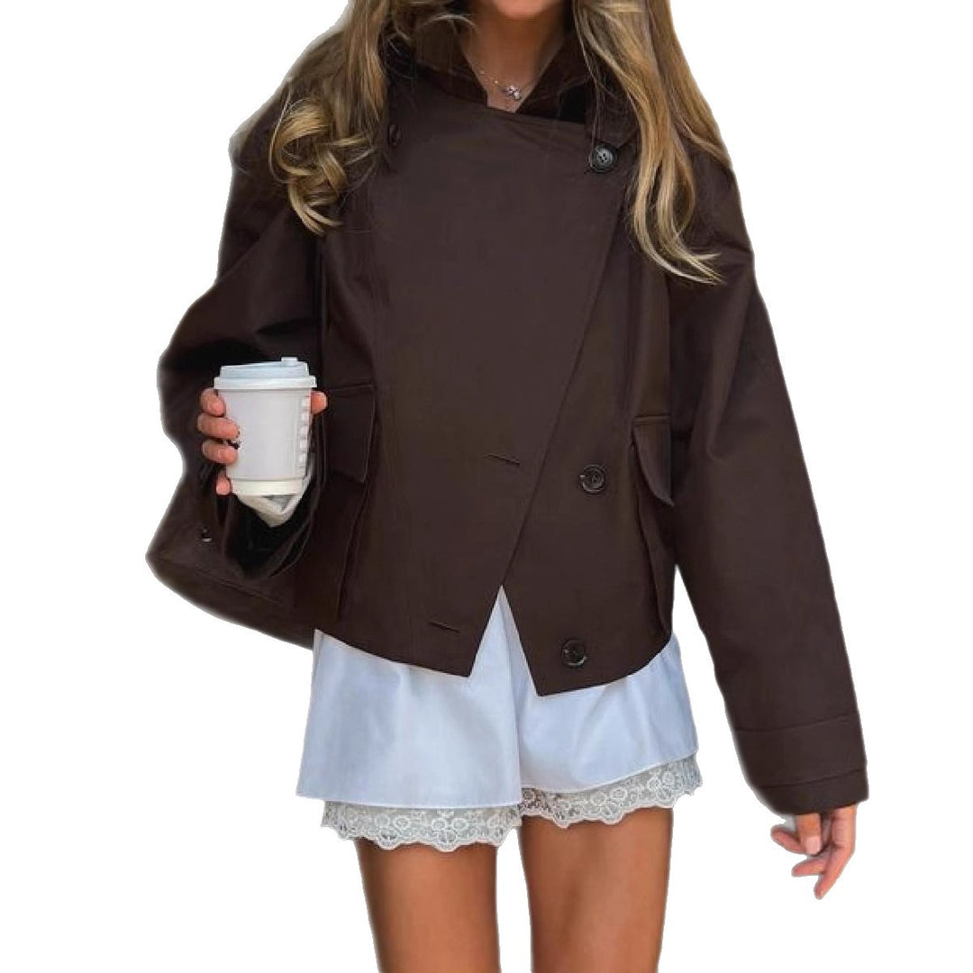 Damernas oversized Utility-jacka med praktiska fickor och elegant snitt Mirla-Eva Jonsson