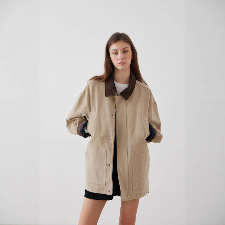 Damernas oversized avslappnad jacka Mirla-Eva Jonsson