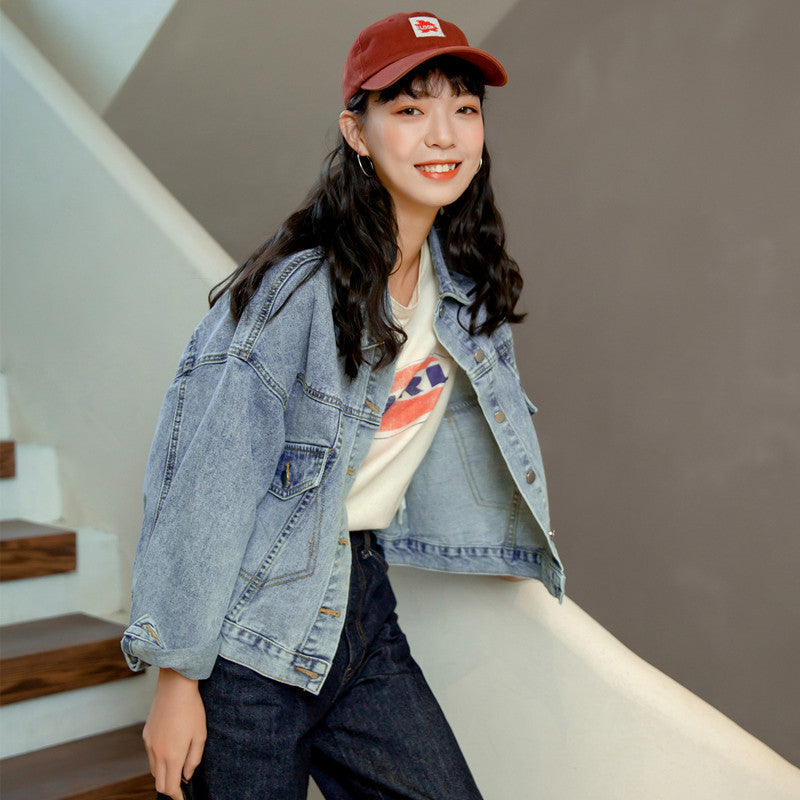 Damernas oversized denimjacka i avslappnad stil Mirla-Eva Jonsson