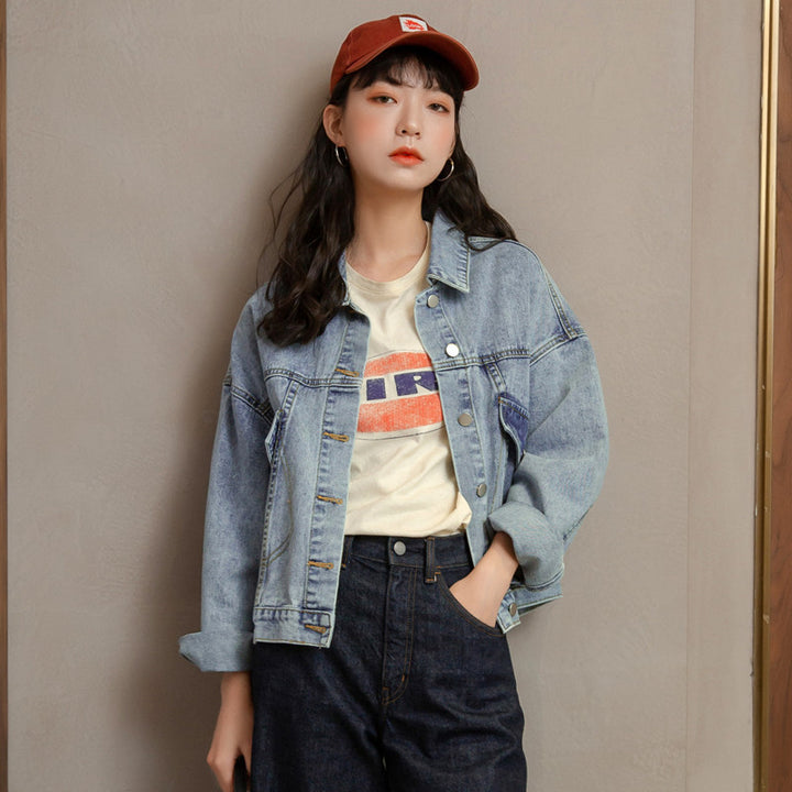 Damernas oversized denimjacka i avslappnad stil Mirla-Eva Jonsson