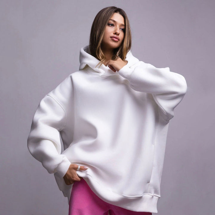 Damernas oversized hoodie i högkvalitativ fleece Mirla-Eva Jonsson