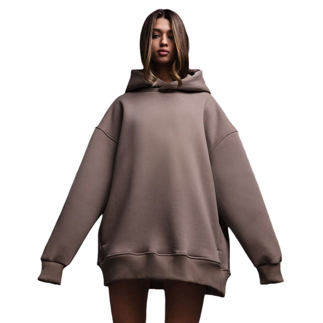 Damernas oversized hoodie i högkvalitativ fleece Mirla-Eva Jonsson