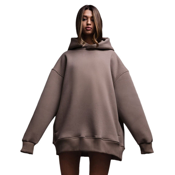 Damernas oversized hoodie i högkvalitativ fleece Mirla-Eva Jonsson