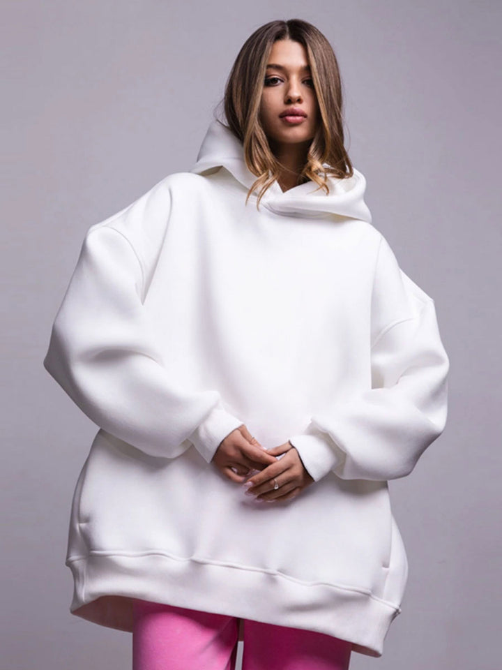 Damernas oversized hoodie i högkvalitativ fleece Mirla-Eva Jonsson