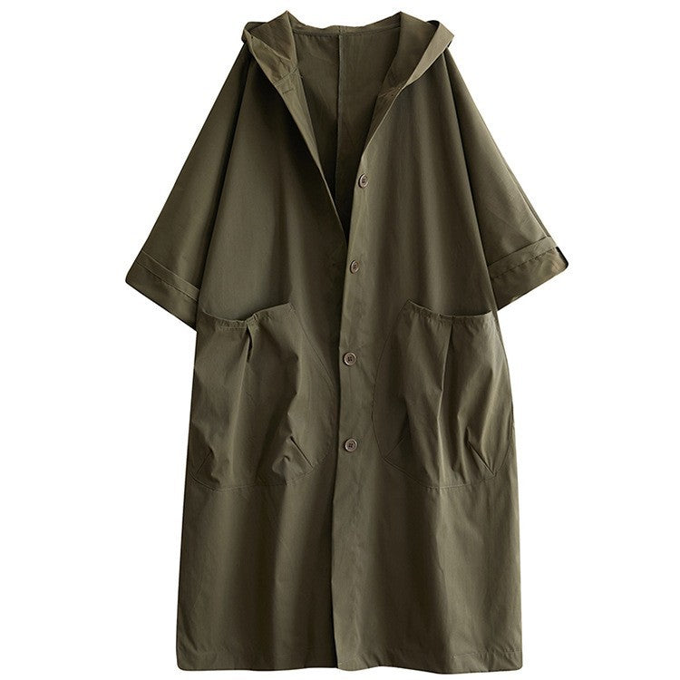 Damernas oversized hoodie-kappa med praktiska fickor Mirla-Eva Jonsson