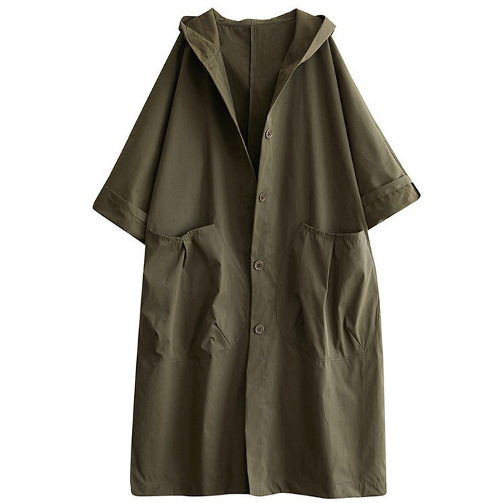 Damernas oversized hoodie-kappa med praktiska fickor Mirla-Eva Jonsson
