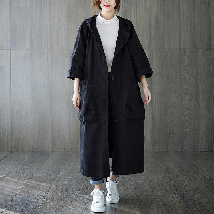 Damernas oversized hoodie-kappa med praktiska fickor Mirla-Eva Jonsson