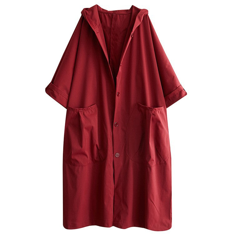 Damernas oversized hoodie-kappa med praktiska fickor Mirla-Eva Jonsson