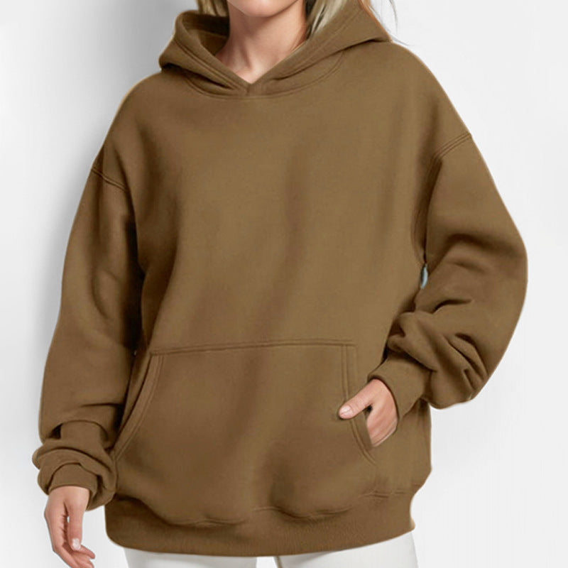 Damernas oversized hoodie med praktiska kengurutassar Mirla-Eva Jonsson