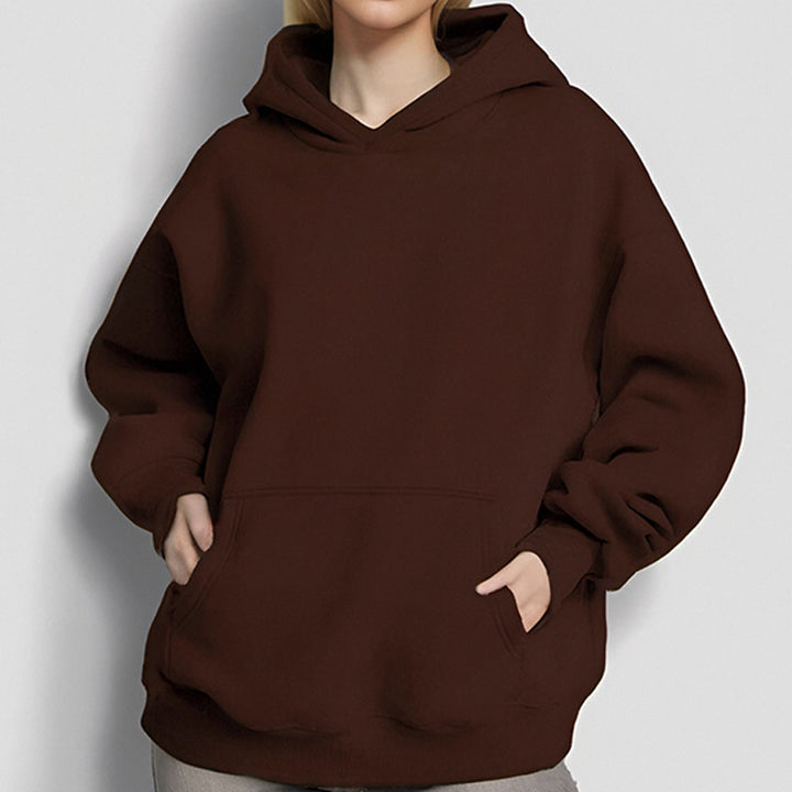 Damernas oversized hoodie med praktiska kengurutassar Mirla-Eva Jonsson