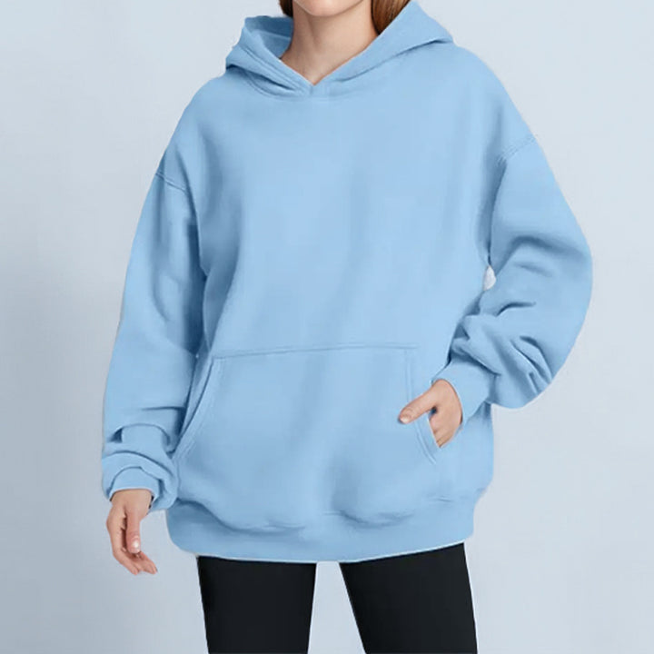 Damernas oversized hoodie med praktiska kengurutassar Mirla-Eva Jonsson