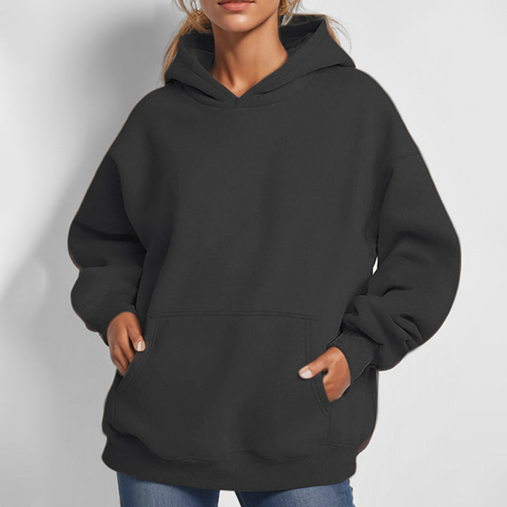Damernas oversized hoodie med praktiska kengurutassar Mirla-Eva Jonsson