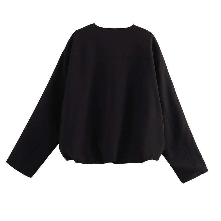Damernas oversized jacka med praktiska fickor och modern dragkedja Mirla-Eva Jonsson
