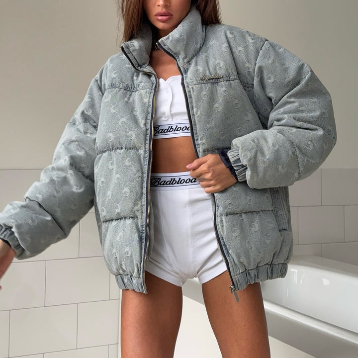 Damernas oversized quilted jacka Mirla-Eva Jonsson